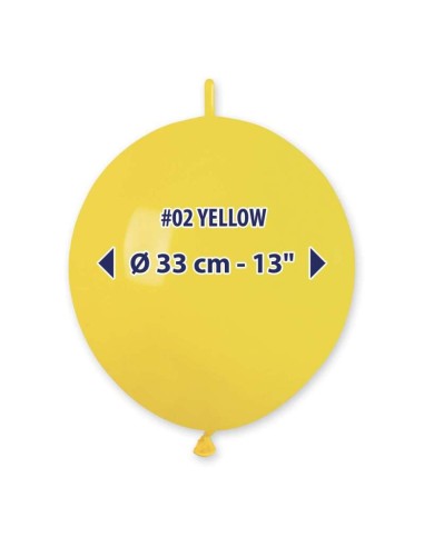PALLONI LATTICE 13" LINK PAST.GIALLO 100PZ - L'Officina delle