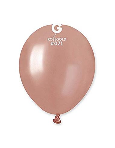 PALLONI LATTICE 5" ROSE GOLD MET. PZ.100 - L'Officina delle