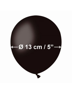 PALLONI LATTICE 5" PZ.100 NERO 13CM - L'Officina delle feste 2
