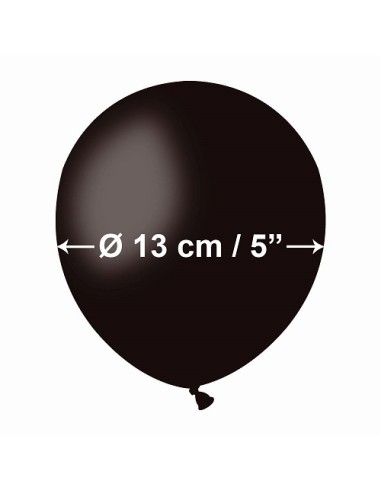 PALLONI LATTICE 5" PZ.100 NERO 13CM - L'Officina delle feste