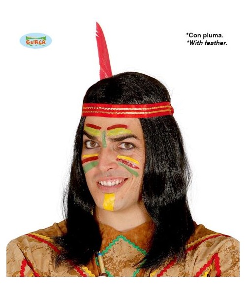 PARRUCCA INDIANO CON PIUMA 2