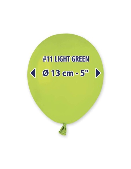 PALLONI LATTICE 5" PZ.100 VERDE CHIARO 13CM - L'Officina delle
