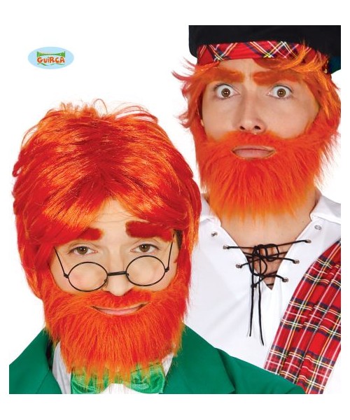 PARRUCCA ROSSA CON BARBA 2