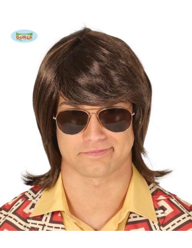 PARRUCCA UOMO LUNGA CASTANA - L'Officina delle feste