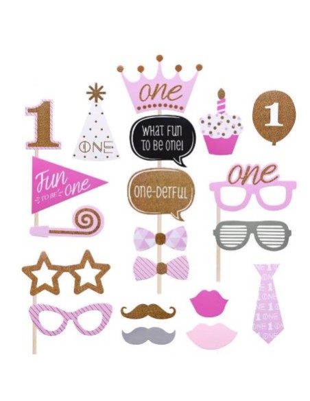 PHOTO BOOTH 20PZ 1° COMPL. ROSA - L'Officina delle feste