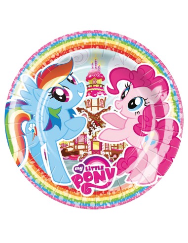 PIATTI 23CM MY LITTLE PONY 8PZ - L'Officina delle feste