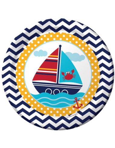 PIATTI 23CM PZ. 8 AHOY MATEY - L'Officina delle feste