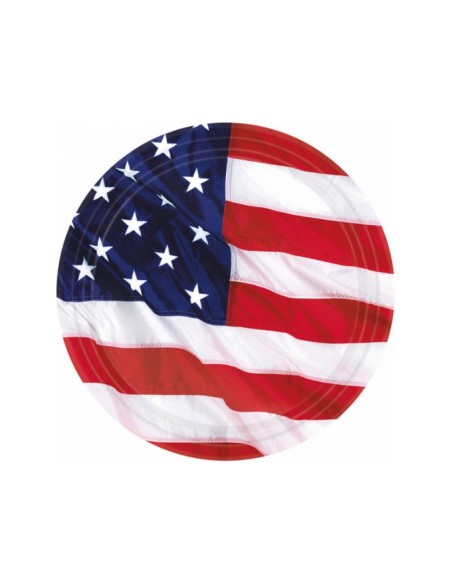 PIATTI 23CM PZ. 8 USA PRIDE AMERICA - L'Officina delle feste