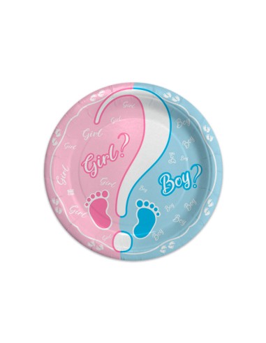 PIATTI BABY BOY OR GIRL? CM.18 PZ.8 - L'Officina delle feste