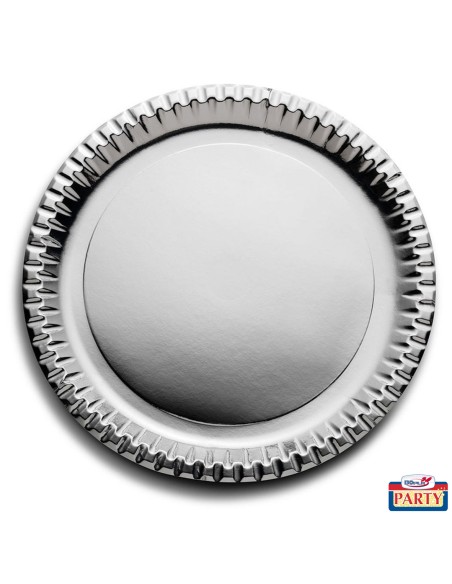 PIATTI CART. D290 6PZ ARGENTO - L'Officina delle feste