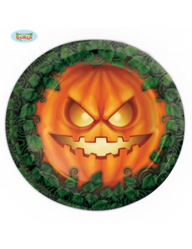 PIATTI CM.23 HALLOWEEN ZUCCA PZ. 8 - L'Officina delle feste