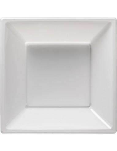 PIATTI MODUS VIVENDI BIANCO 6PZ QUAD. FONDO 18CM - L'Officina