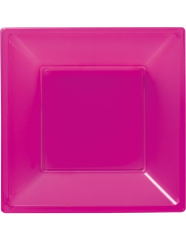 PIATTI MODUS VIVENDI FUXIA 6PZ QUAD.18CM FONDO - L'Officina