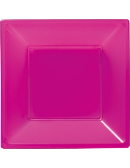 PIATTI MODUS VIVENDI FUXIA 6PZ QUAD.18CM FONDO - L'Officina