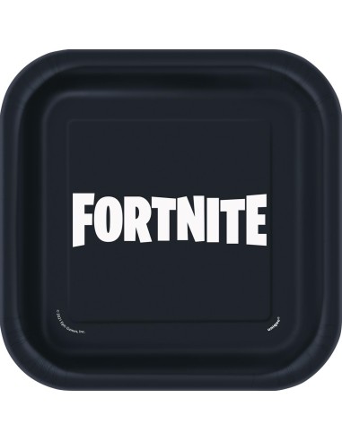 PIATTO CARTA FORTNITE 18CM 8PZ PLASTIC FREE UFFICIALE -