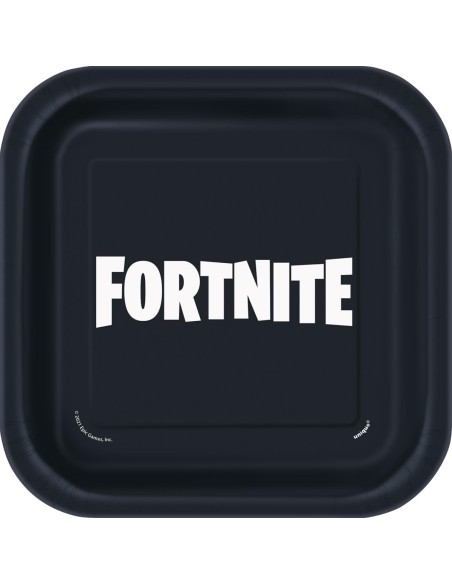 PIATTO CARTA FORTNITE 18CM 8PZ PLASTIC FREE UFFICIALE -