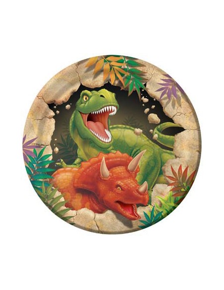 PIATTO CM. 18 DINO BLAST PZ.8 - L'Officina delle feste