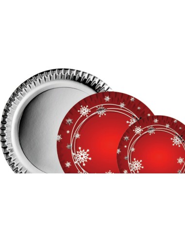 Piatto cm. 18 Fiocco di neve pz.10 - L'Officina delle feste