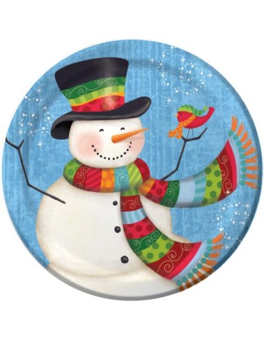 Piatto cm. 18 Snowman PZ. 8 - L'Officina delle feste