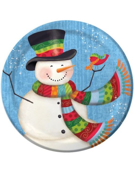 Piatto cm. 18 Snowman PZ. 8 - L'Officina delle feste