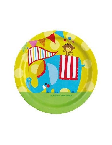 PIATTO CM. 23 PZ. 8 FISHER CIRCUS - L'Officina delle feste