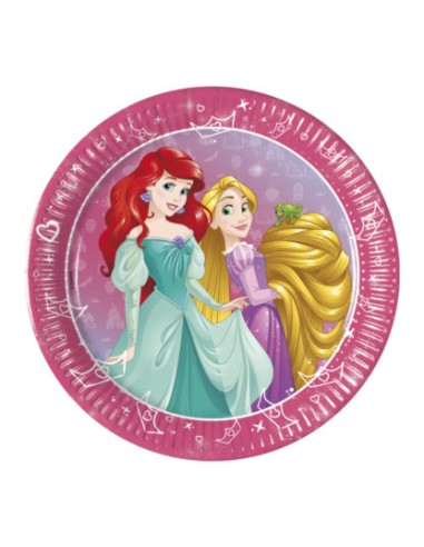 PIATTO CM.18 8PZ PRINCIPESSE DAYDREAM - L'Officina delle feste
