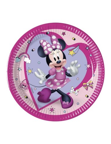 PIATTO CM.20 MINNIE JUNIOR 8PZ - L'Officina delle feste