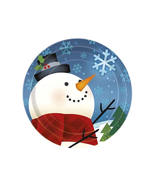 PIATTO PZ.8 JOYFUL SNOWMAN 18CM