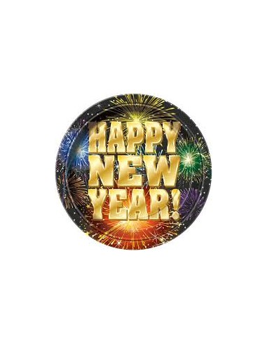 PIATTO PZ.8 FIREWORKS NEW YEAR CM.22 - L'Officina delle feste