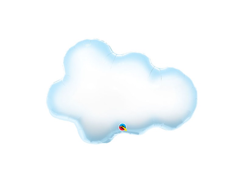 S/SHAPE MYLAR 30" PUFFY CLOUD