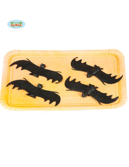 PIPISTRELLI IN GOMMA 4PZ 11 CM - L'Officina delle feste