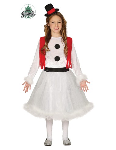 PUPAZZO DI NEVE BAMBINA 3-4 ANNI - L'Officina delle feste