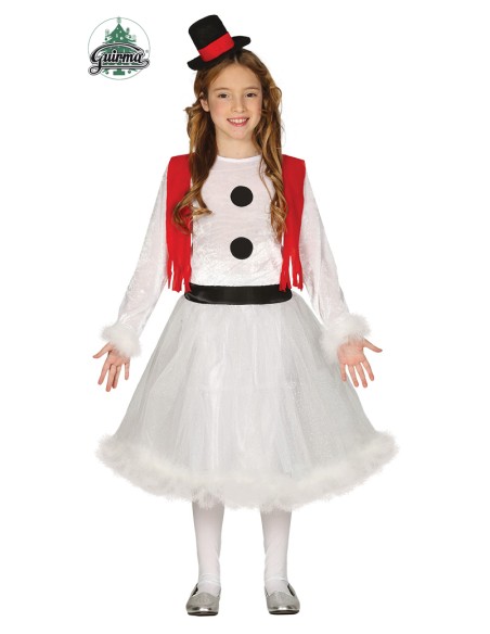 PUPAZZO DI NEVE BAMBINA 5-6 ANNI - L'Officina delle feste