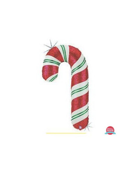S/SHAPE CANDY CANE HOLOGRAPHIC - L'Officina delle feste