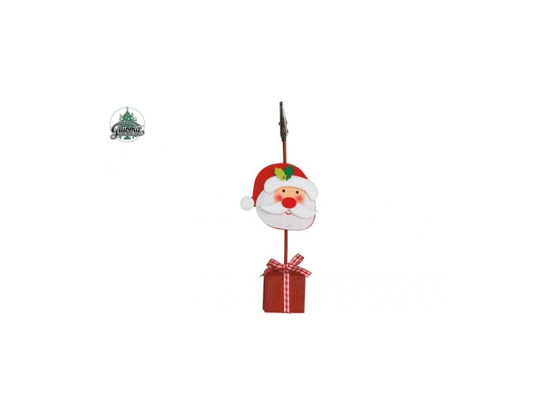 SEGNAPOSTO BABBO NATALE CON PINZA 1PZ