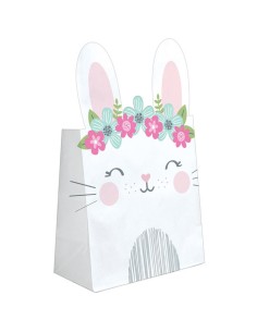 SACCHETTI CARTA CONIGLIETTO BUNNY 8PZ CM 20,3X11,4 - L'Officina 2