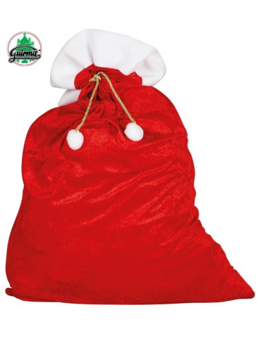 SACCO BABBO NATALE NATALIZIO SIMIL VELLUTO 60x95CM - L'Officina