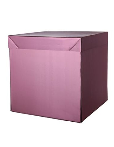SCATOLA BOX SURPRISE CM. 50X50X65 ROSE GOLD LUCIDO - L'Officina