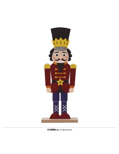 SCHIACCIANOCI ROSSO IN LEGNO E FELTRO 42CM - L'Officina delle 2