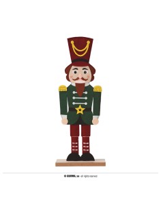 SCHIACCIANOCI VERDE IN LEGNO E FELTRO 42CM - L'Officina delle 2