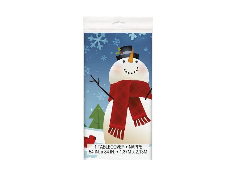 TOVAGLIA JOYFUL SNOWMAN PZ. 12 1,37X2,13CM