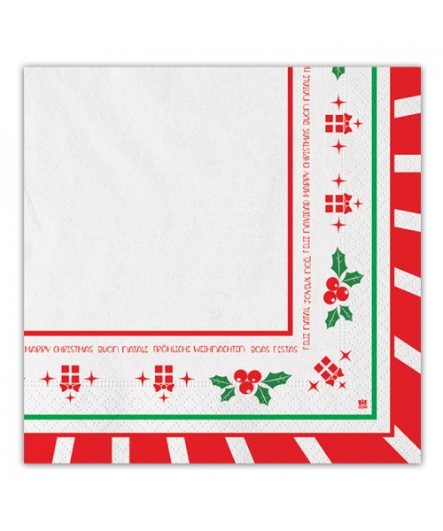 TOVAGLIOLO 20PZ CM33X33 NATALE 2017 2