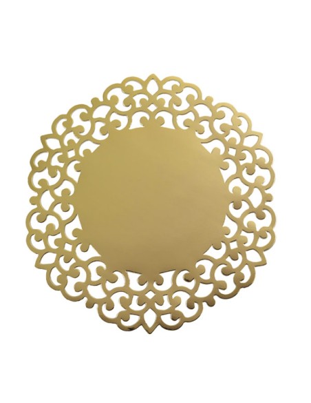 SOTTOPIATTI ORO LASER CARTONCINO 33CM 4PZ - L'Officina delle SOTTOPIATTI ORO LASER CARTONCINO 33CM 4PZ - L'Officina delle
