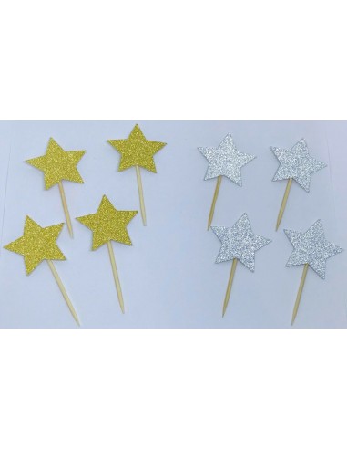 STECCONI STELLINE NATALE 12PZ - L'Officina delle feste