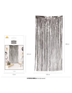 TENDA FILI ARGENTO 1X2MT - L'Officina delle feste 2