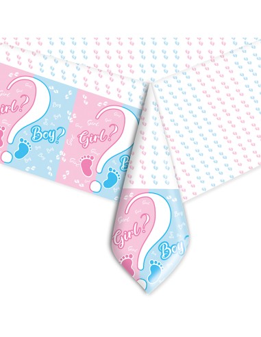 Tovaglia in plastica Baby Boy or Girl 140x270cm - L'Officina