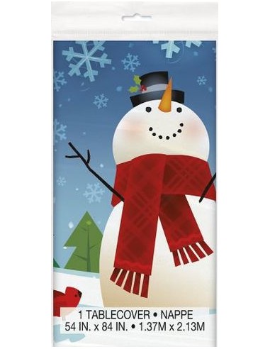TOVAGLIA JOYFUL SNOWMAN PZ. 12 1,37X2,13CM - L'Officina delle