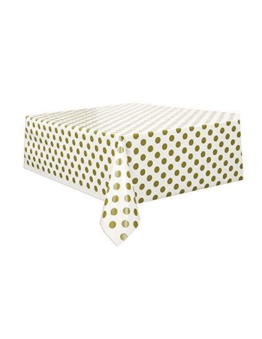 TOVAGLIA PL. BIANCA POIS ORO 137X274CM - L'Officina delle feste