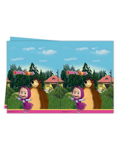 Tovaglia plastica 120x180 cm * Masha e Orso - L'Officina delle