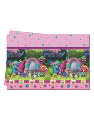 TOVAGLIA PLASTICA 120X180CM TROLLS 1PZ - L'Officina delle feste